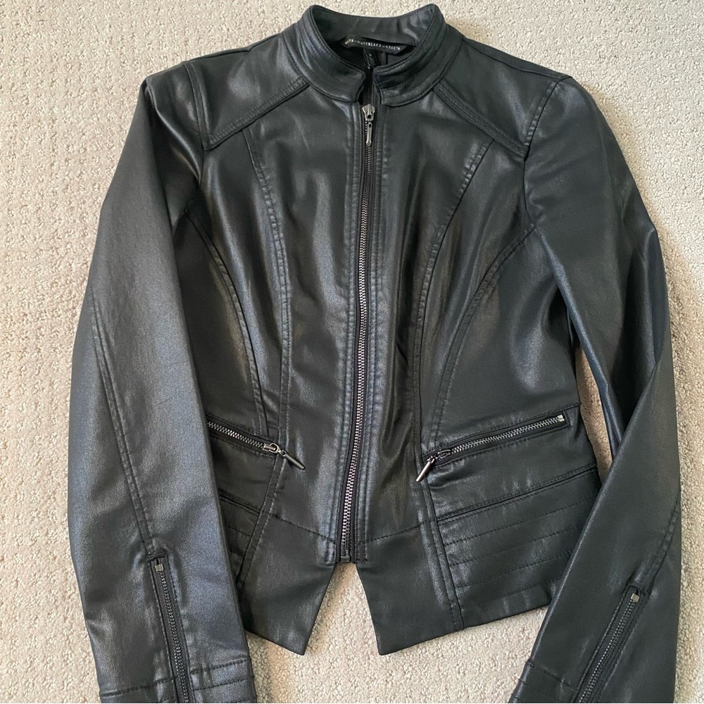 Black coated jacket WHBM size 0